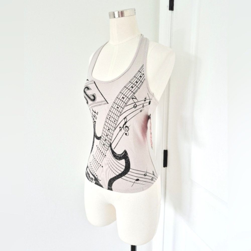 ACDC Back In Black Gray Halter Top Concert Fall Gift Party Rock Sexy Spring 80s - Picture 5 of 9